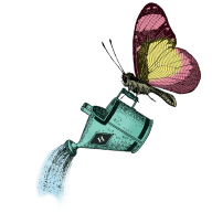 butterfly watercan